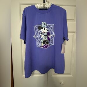 Disney - 100th Anniversary Women’s Purple T-Shirt with Minnie Mouse Graphic